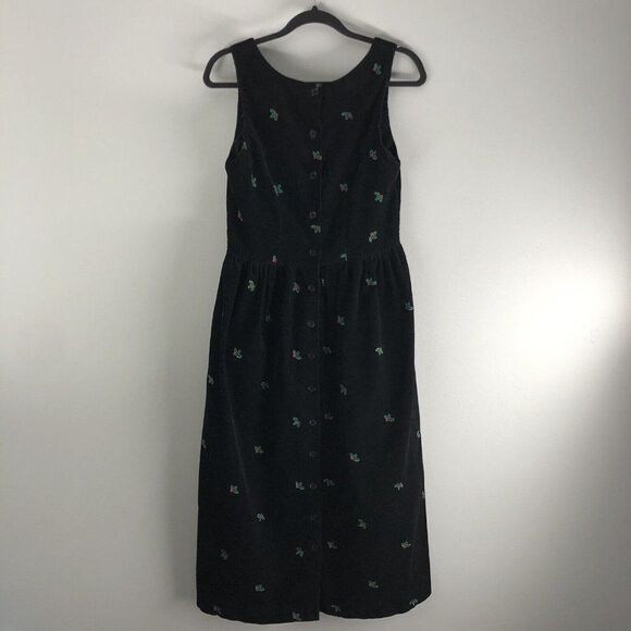 Made By Eagle Eye For All Week Long Size Small Corduroy Dress Holly Christmas - Picture 8 of 15